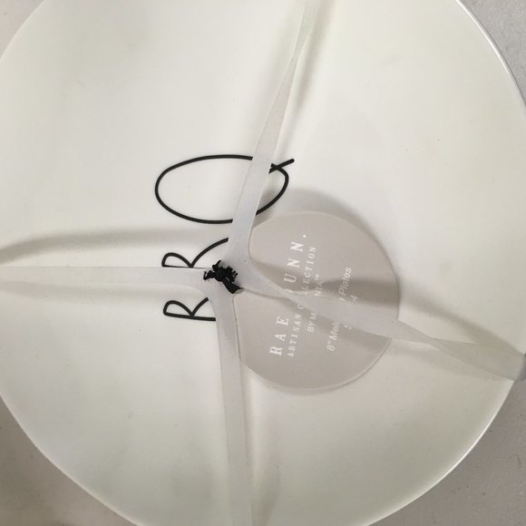 Rae Dunn Fun BBQ melamine salad desert plate set of 8 - Picture 4 of 11